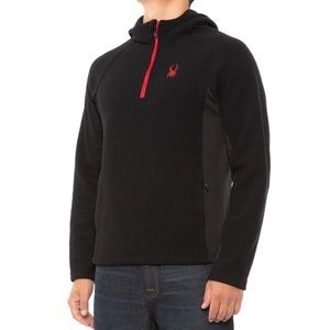 Spyder
Men's Black Boundless Half Zip Fleece Hoodie Size Medium